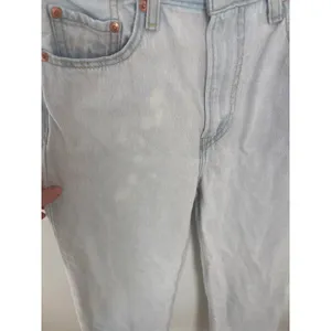 Levis Ribcage Wide Leg Jeans Light Wash Blue Super High‎ Rise Denim Size 26 thumbnail 2