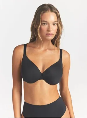 Skims Smoothing Intimates Full Coverage Lightly Lined Bra Onyx Black 32DD NWT thumbnail 1