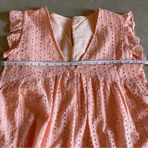 Peach Spring Dress Pink Size M thumbnail 9