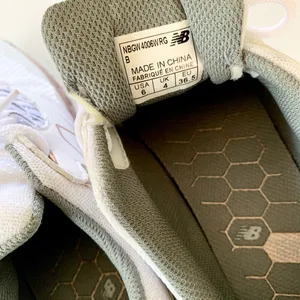 New Balance White Pink Rose Gold Silver Cheetah Golf Shoes US 6 thumbnail 5