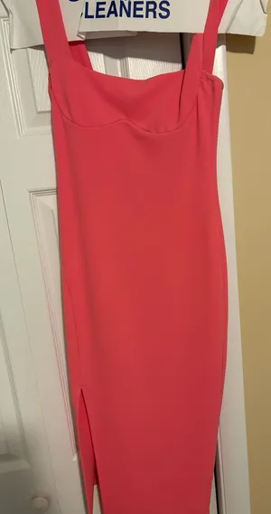 Hello Molly Midi Dress Pink thumbnail 1