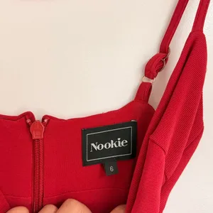 Nookie Red Heidi Bodycon Dress‎ Date Night Prom Formal Cocktail Miami Size 6 thumbnail 7