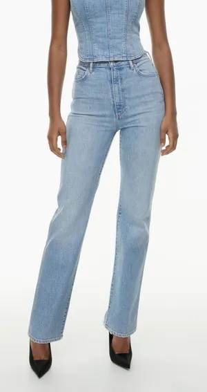 Denim‎ Forum The 90s Naomi Super Hi Stovepipe Size 30 Minimalist 7 YR Blue Taboo thumbnail 1