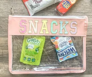 Snack Zipper Pouch Pink thumbnail 1