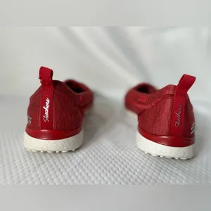 Skechers Women's Red Slip-On Sneakers thumbnail 2