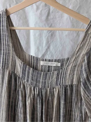 Christy Dawn Bianca Dress in Washed Noir Stripe M thumbnail 5