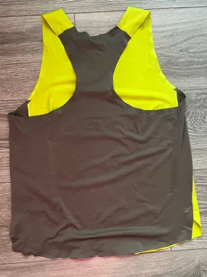 Arc’teryx Yellow Gray Gym Outdoor Workout Active Cycling Tank High Vis Running S thumbnail 2