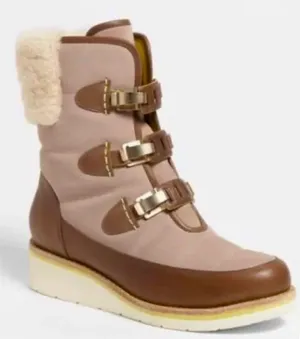 COLE HAAN | Women’s Lania Water Proof Wedge‎ Nike Air Brown Boot - 7.5 $189 thumbnail 1