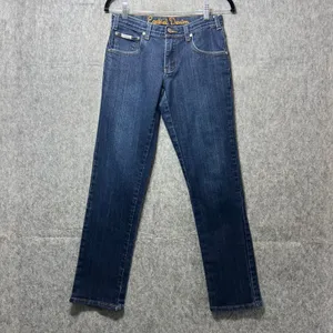 Vintage Y2K Ezekiel Denim Jeans Rolling Stone Rocker Fit Dark Wash 30‎ Low Rise thumbnail 10