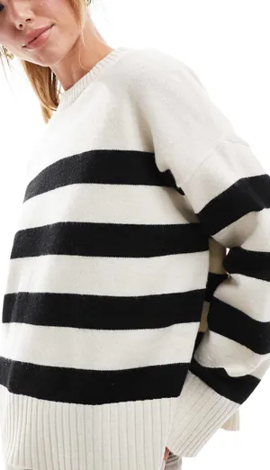 Bershka Striped Sweater thumbnail 2