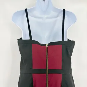 XOXO Corset Bustier Mini Dress 11/12 Y2K Dark Romantic Mob Wife Corset Burgundy thumbnail 6