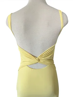 PRINCESS POLLY Kassanda Mini Dress Yellow Size 4 thumbnail 9