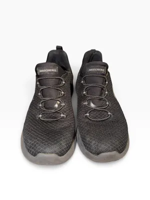Skechers black slip on shoes thumbnail 3