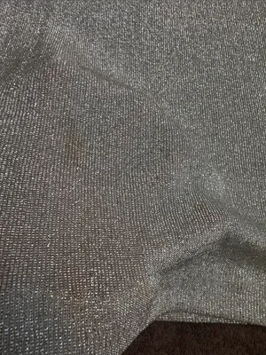 Vintage 80s 90s Alexis Fashions Silver Metallic Lurex Knit Dress Made in USA thumbnail 6
