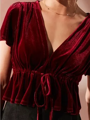 New Urban Outfitters Velvet Top thumbnail 1