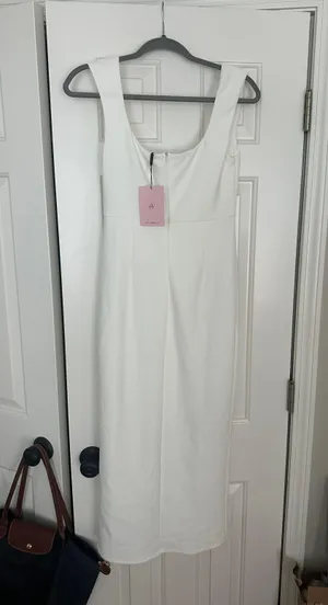 Hello Molly White Mid Dress thumbnail 10