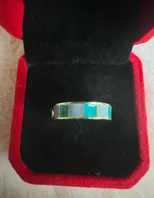 Gorgeous Golden Gemstone Adjustable Ring Size 7 thumbnail 1