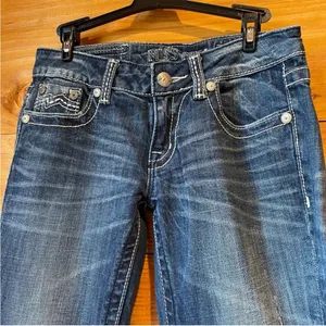 Miss Me Mid Rise Bootcut Jeans 27 JD1038B thumbnail 3