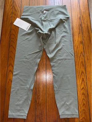 Lululemon Align High Rise 25” Grey Sage Size 10 NWT thumbnail 2