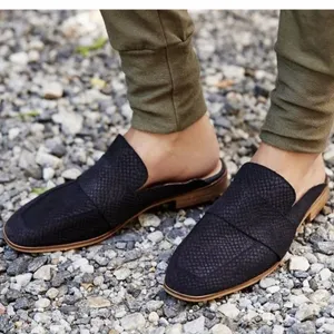 Free People At Ease Snakeskin Embossed Loafer Mules Black Boho Chic Size 37 thumbnail 1