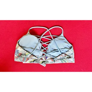 Victoria's Secret Sport Bra Floral Print Strappy Cage Back Wireless thumbnail 2
