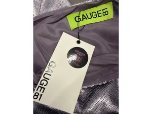 Gauge81 Nayar Sequin One Shoulder Mini Dress Lilac Purple Womens Size XS thumbnail 7