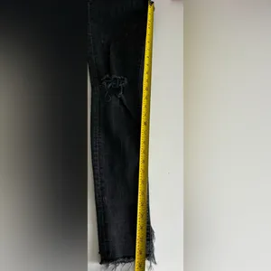 Agolde grey Feel Good denim pants raw hem 27 thumbnail 7