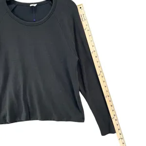 Wilfred Free Sweater Womens Small Black Long‎ Sleeve Pullover Crewneck Soft Top thumbnail 7