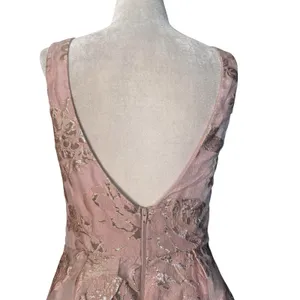 Windsor Heather Floral Burnout Organza Party‎ Dress Pink Rose Gold HOCO Coquette thumbnail 9