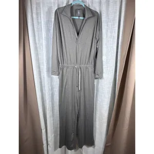 Vuori Lux Intentions Jumpsuit Smoke Heather Grey Womens Medium Travel Comfy thumbnail 5