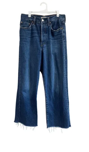 Levi's Ribcage Straight Ankle Jeans High Rise‎ Cropped Denim Size 27 thumbnail 1