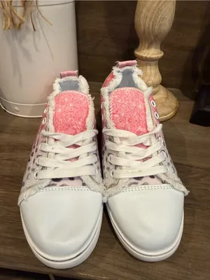 Pink Ombre Leopard Casual Sneakers Size 7 thumbnail 2