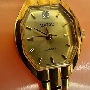 Adolfo Gold-Tone Quartz Watch w/ Diamond Accent thumbnail 6
