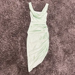 ASOS Design Cowl Corset Draped Midi Dress in Mint, Size 2​​​​​​ thumbnail 3