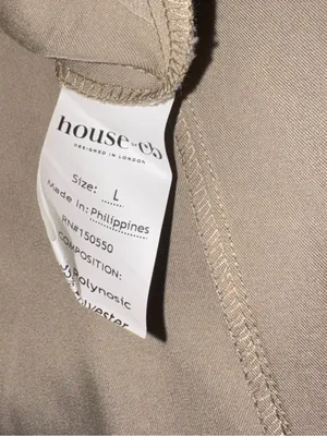 NEW House OF CB Samaria Corset Fit & Flare Midi Dress Taupe sz L thumbnail 10