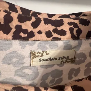 FINAL PRICE Southern Stitch Cheetah Print Top with Rose Gold Sequins thumbnail 2