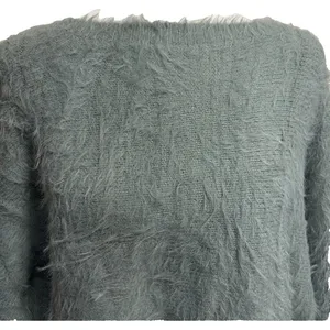 Anthropologie If It Were Me Women's Sweater Sage Green Fuzzy‎ Soft Girl Size M thumbnail 3
