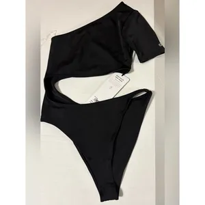 Sold out body wave ALO one piece swimsuit bodysuit xxs black thumbnail 3