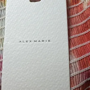 Alex Marie Monroe Floral Midi Dress Orange Red Tie‎ Dye Puff Sleeve Size 16 NEW thumbnail 7