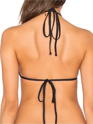 Revolve Rachel Pally Arden Black 2-piece String Triangle Bikini Set M thumbnail 5