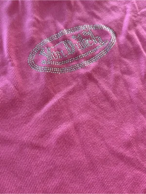 Von Dutch Hot Pink Rhinestone Logo Ribbed Tank size X-Large thumbnail 4