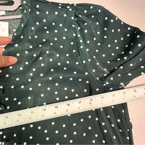 Elodie‎ Dark Green Polka Dot Blouse thumbnail 5
