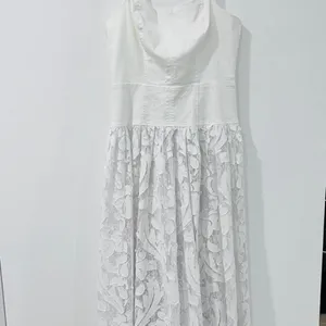 Pilcro Women's White Dress Bridal Romantic Cottagecore thumbnail 3