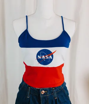 Chemistry Multicolor Nasa Crop Top Size L thumbnail 3