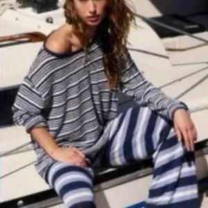 NWT free people stripped top thumbnail 1