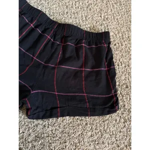Stars Above Women's Black Red windowpane flannel pajama shorts Size Medium thumbnail 7