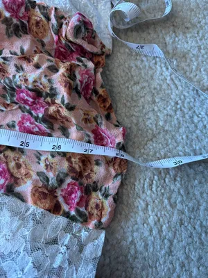 Patchwork Floral Lace Maxi Skirt - Pink & White thumbnail 4