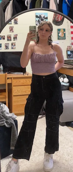 Black Pants Outlined With White thumbnail 2