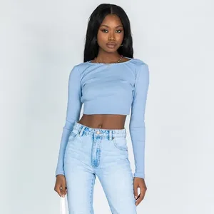 Princess Polly Skylar Long Sleeve Top in Blue Size 4 New with tag thumbnail 2