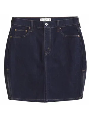 Abercrombie Mid Rise Pencil Denim Skirt Dark Wash NWT Size 25 thumbnail 7